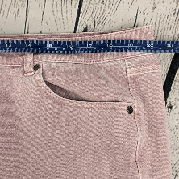 Mauve pink Lane Bryant stretchy jeans, 20 - Picture 6 of 10